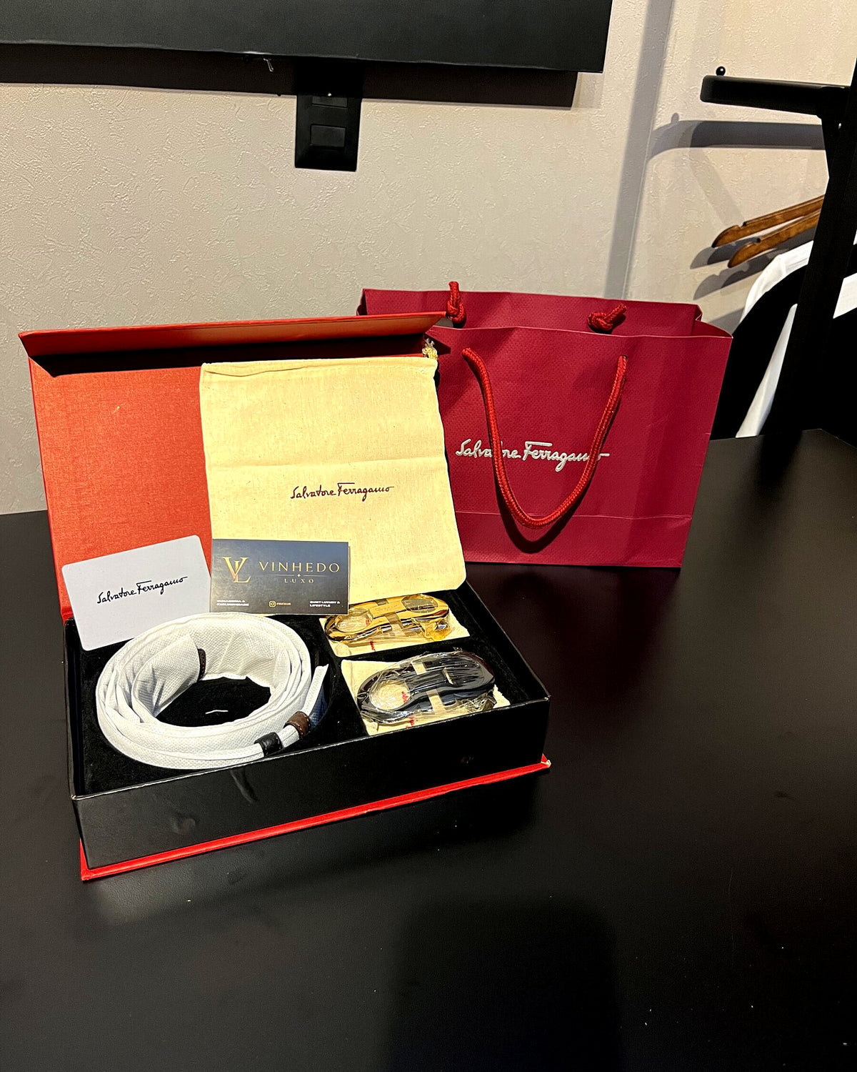 Cinto Ferragamo Preto