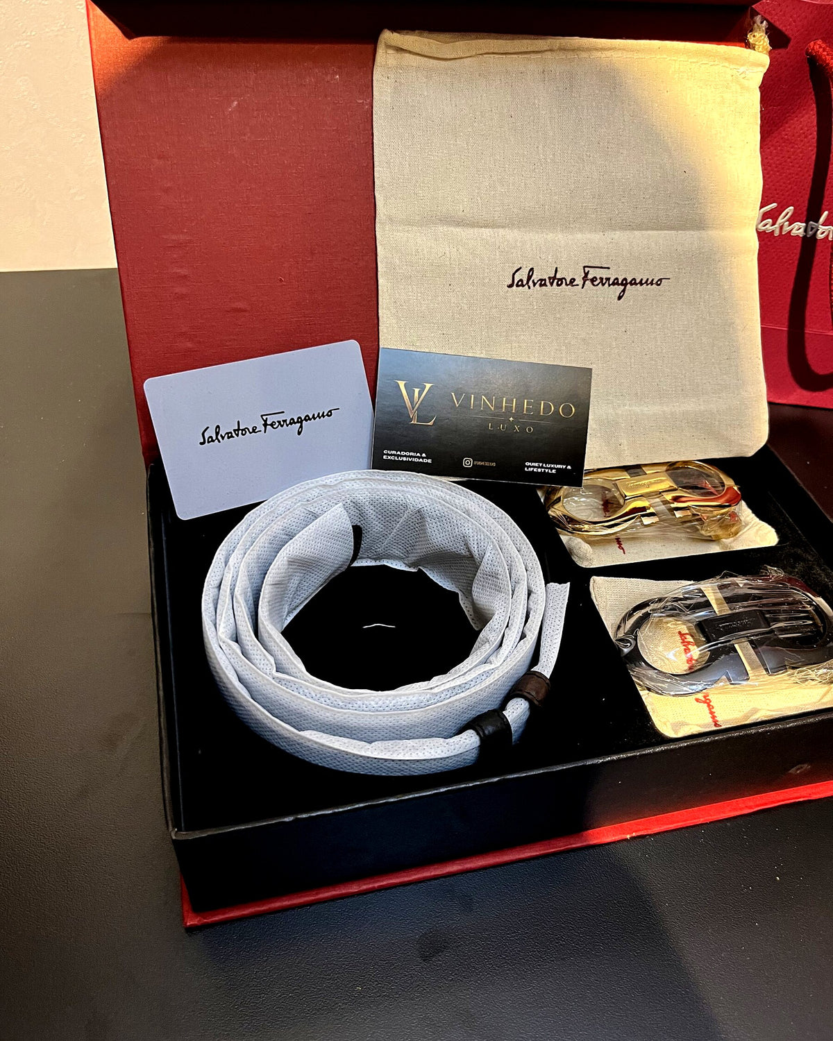 Cinto Ferragamo Preto