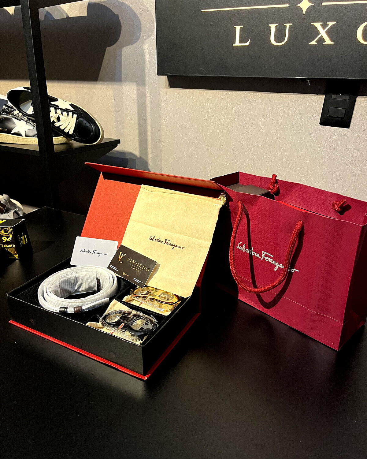 Cinto Ferragamo Preto