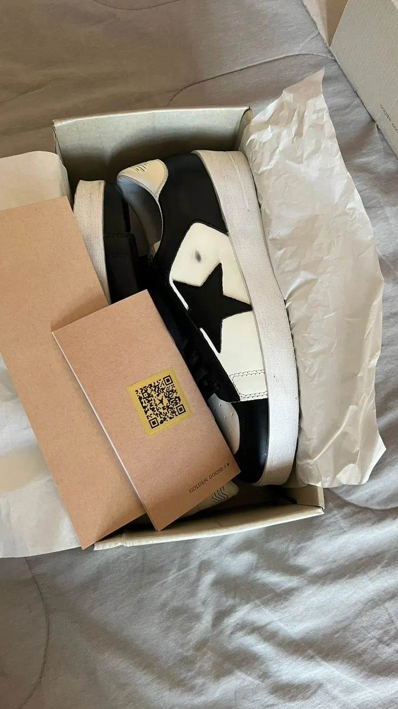 Foto do cliente: tênis Golden Goose preto e branco na caixa