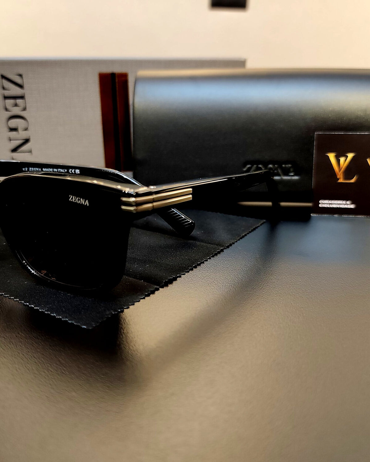 Óculos Zegna Preto