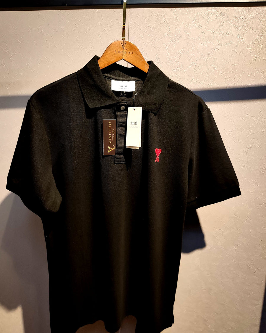 Polo Ami Paris Preto