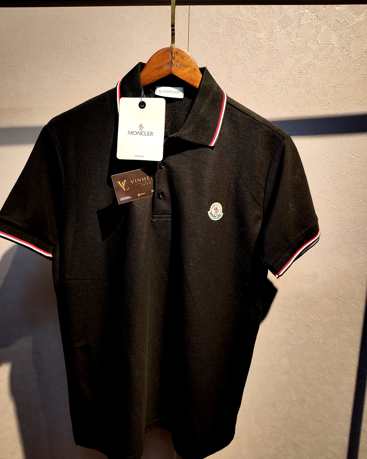 Polo Moncler Preto