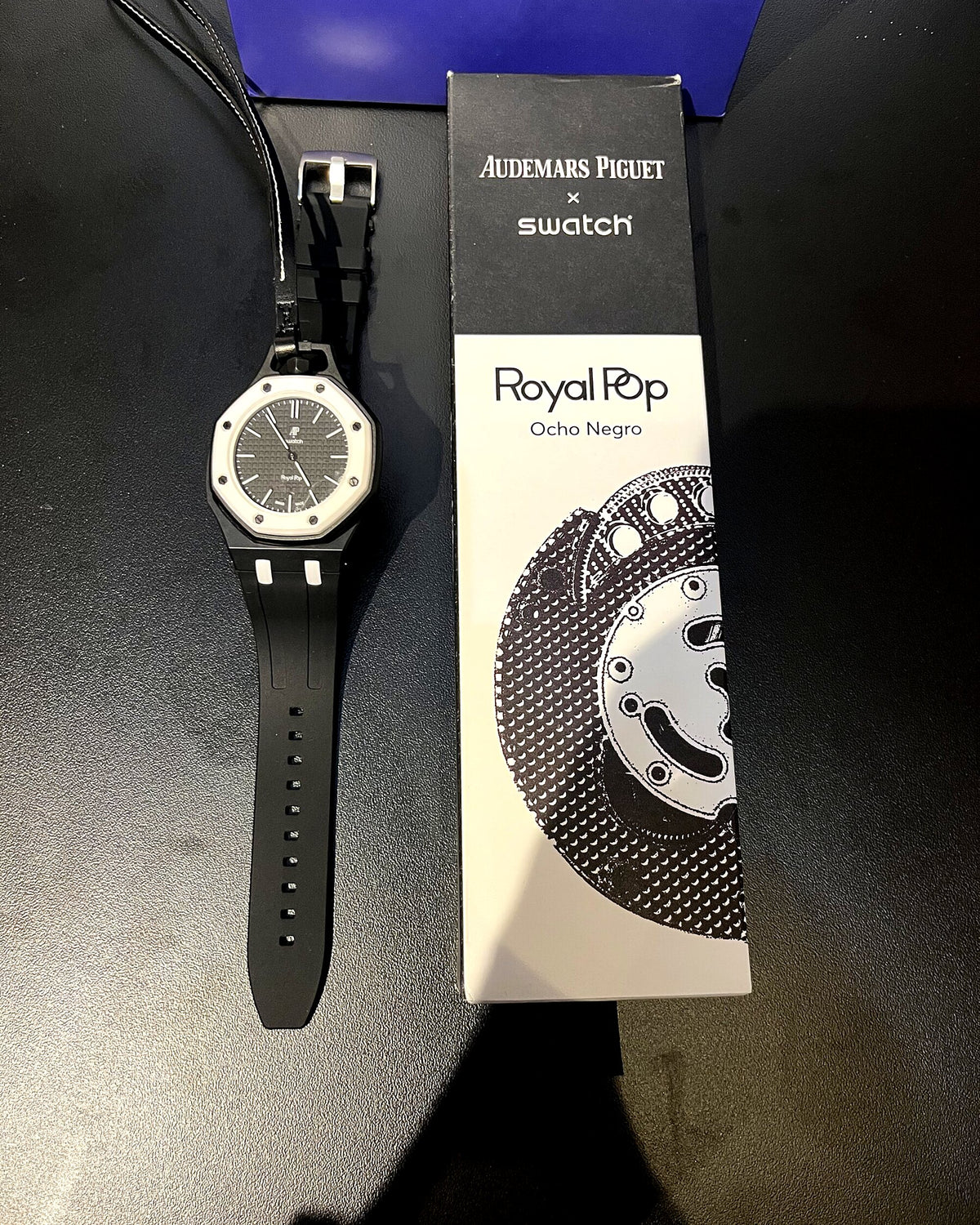 Relógio SWATCH x Audemars Piguet Preto