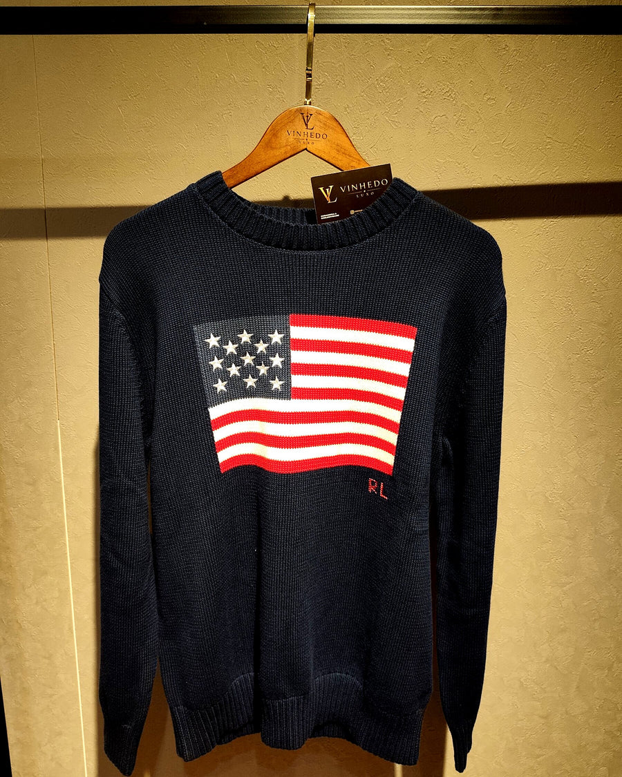 Suéter Ralph Lauren USA Azul marinho