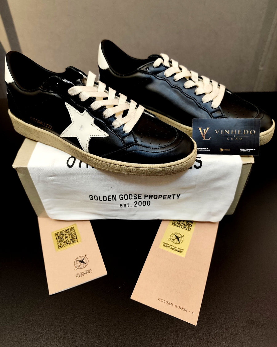 Golden Goose Ball-Star Preto com estrela branca