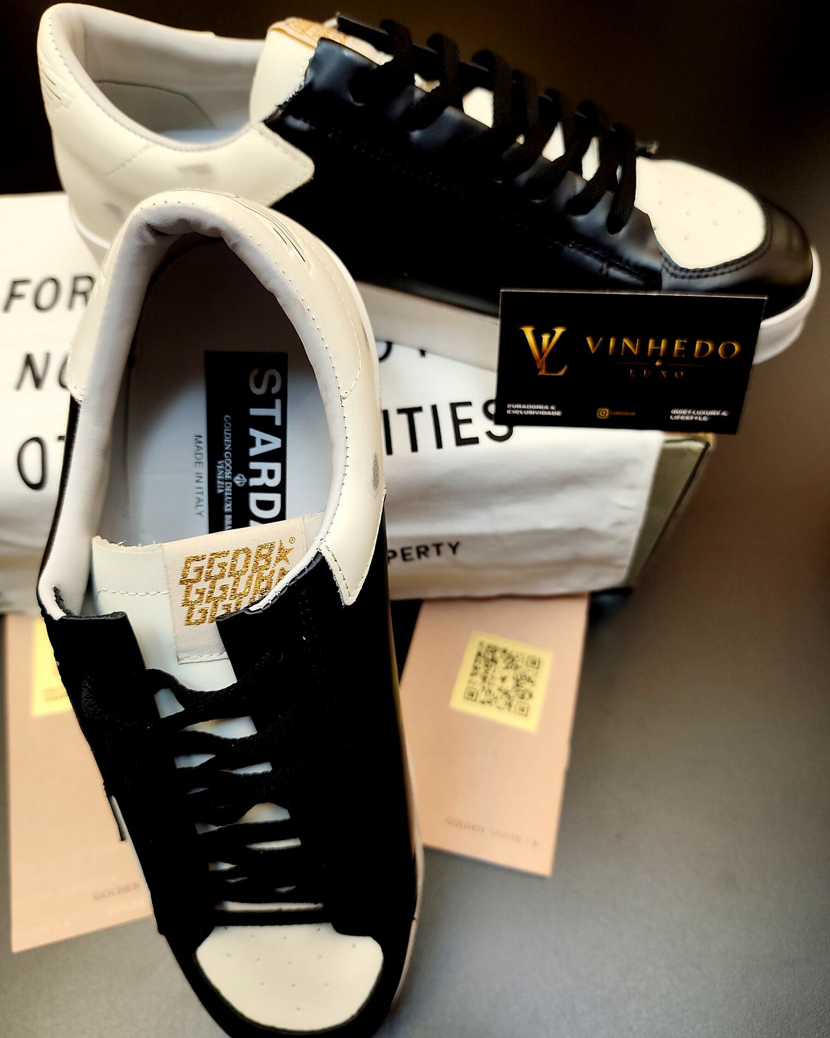 Golden Goose Stardan Branco com preto